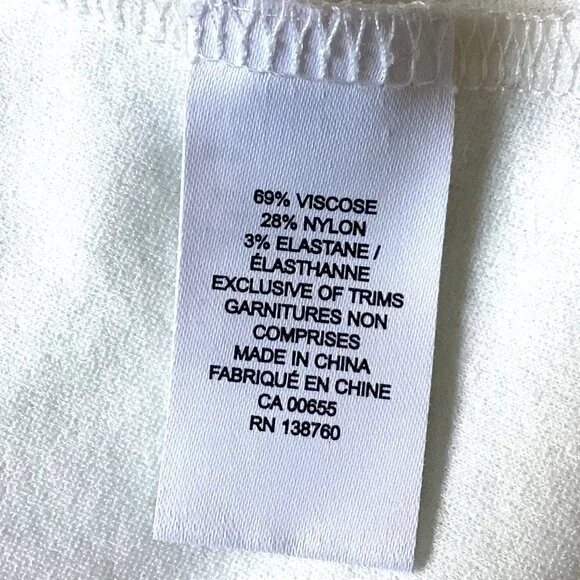 RW & CO Women's White Sleeveless Crochet Lace Trim Top Blouse Size M - Picture 8 of 9